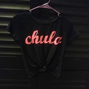 Croped black shirt